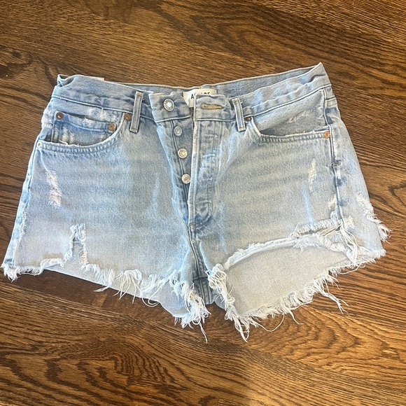 Agolde Pants - Agolde Parker vintage cut off shorts in light wash